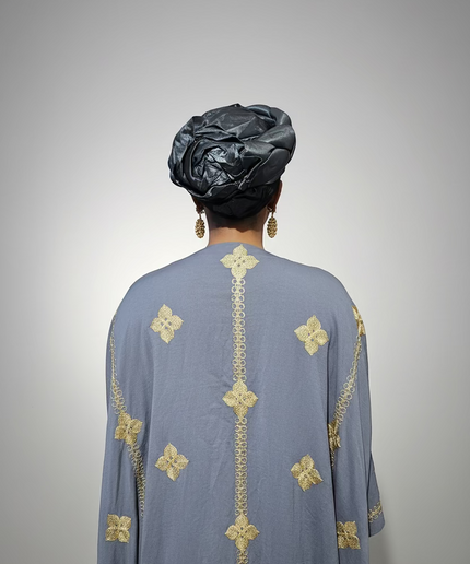 Turban torsadé - Gris
