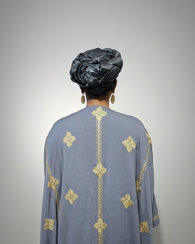 Turban torsadé - Gris