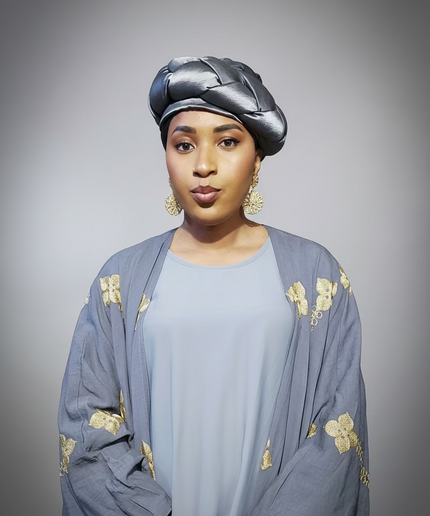 Turban torsadé - Gris