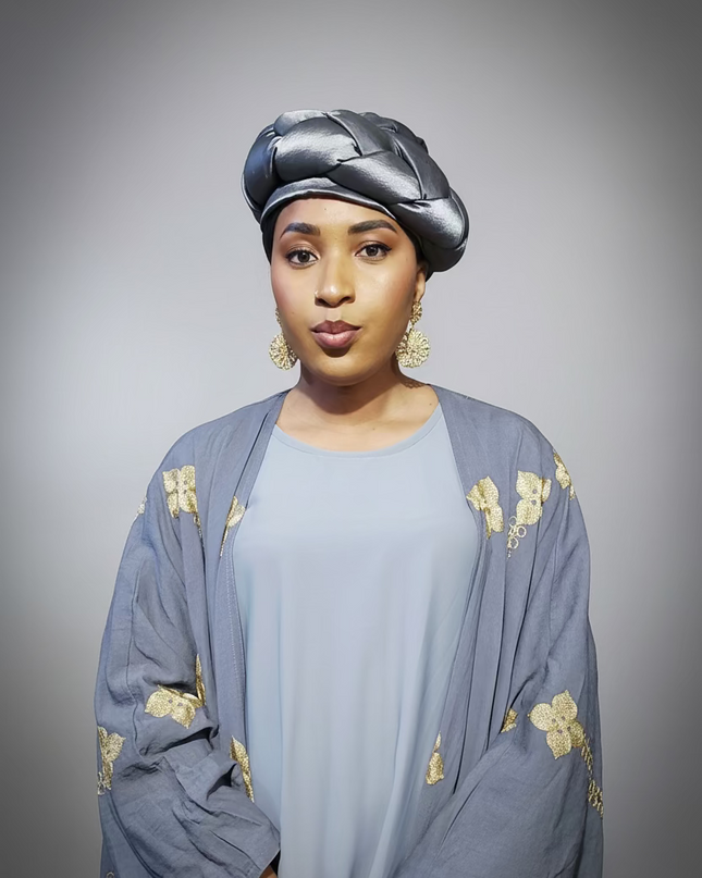 Turban torsadé - Gris