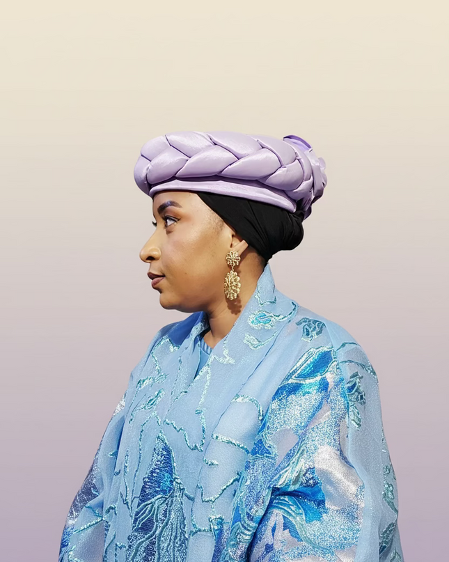 Turban torsadé - Lilas