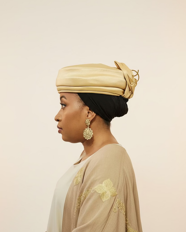 Turban plié - Gold