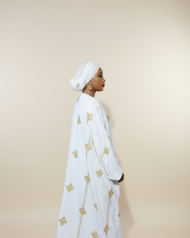 Ensemble kimono en lin - Blanc