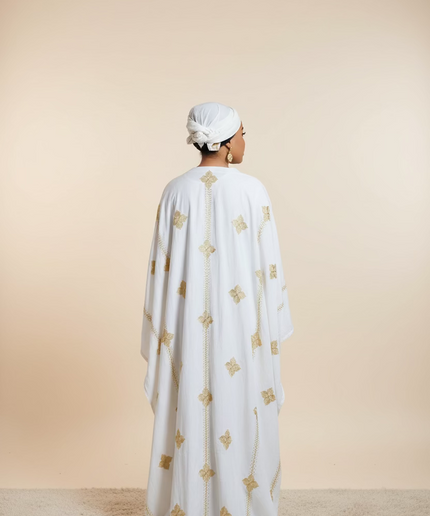Ensemble kimono en lin - Blanc