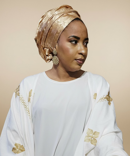 Turban chapeau rembourré - Champagne