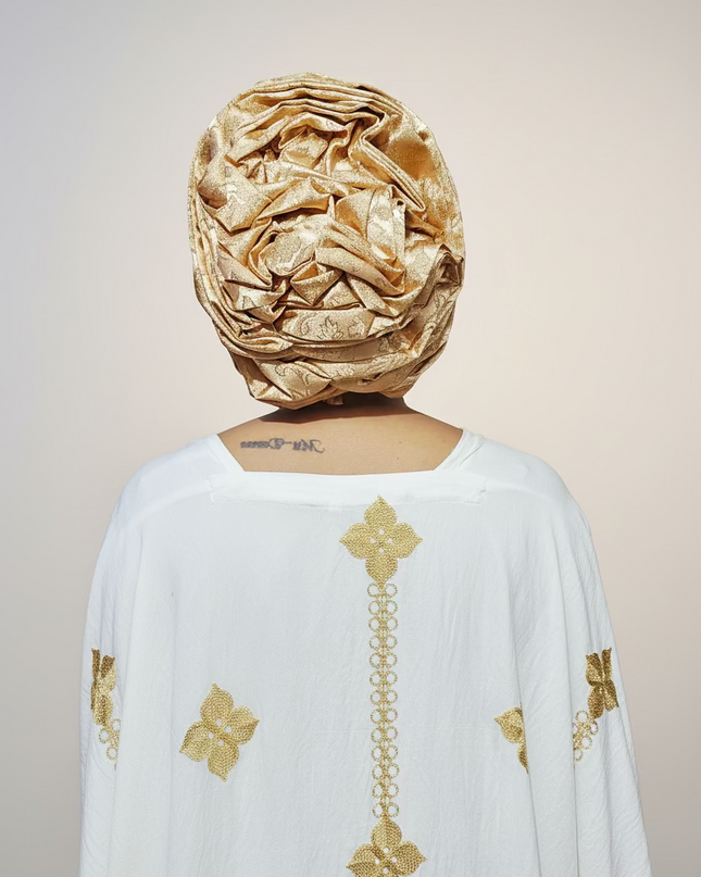 Turban chapeau rembourré - Champagne