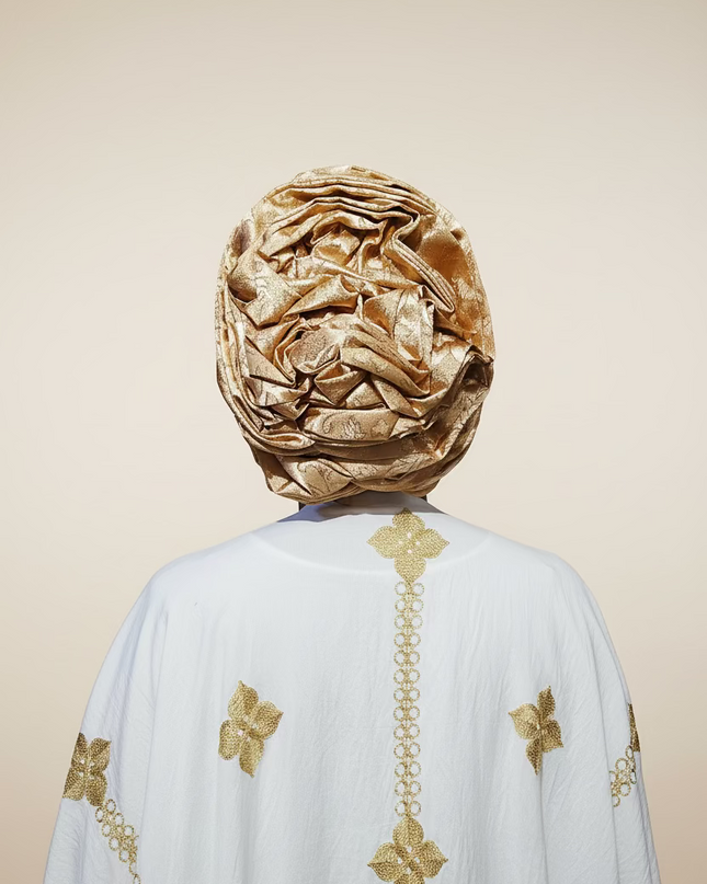 Turban chapeau rembourré - Champagne