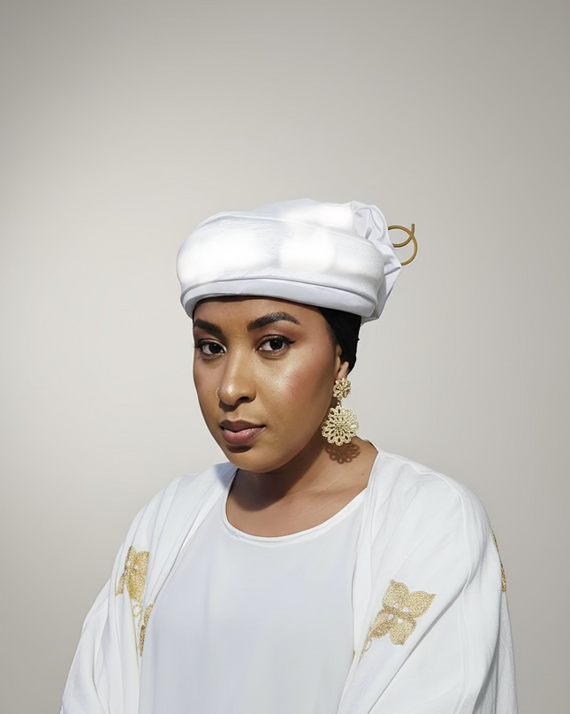 Turban plié - Blanc