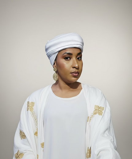 Turban plié - Blanc