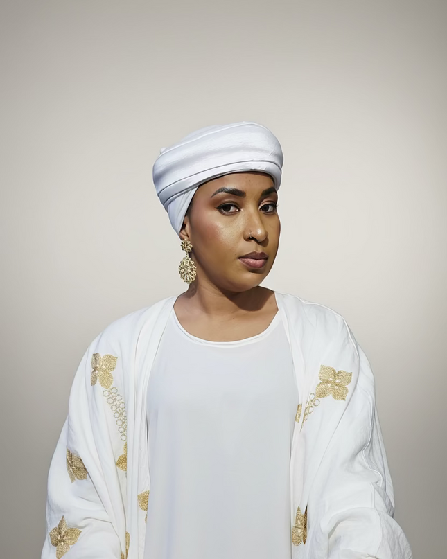 Turban plié - Blanc