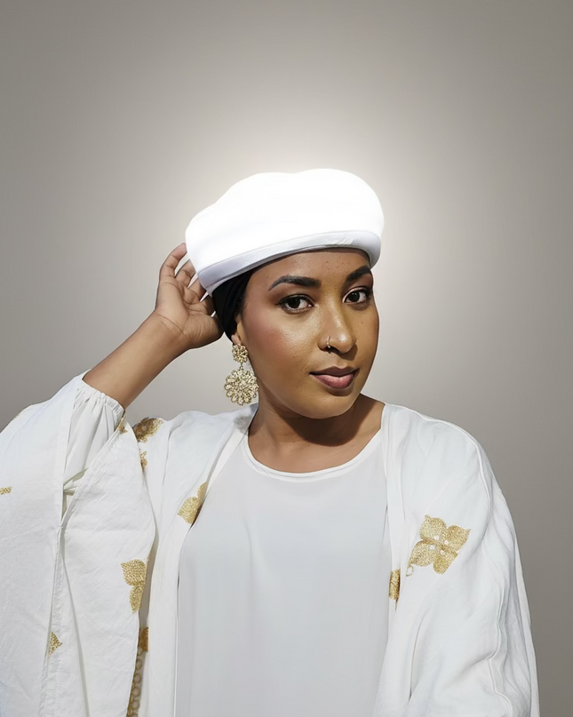 Turban plié - Blanc