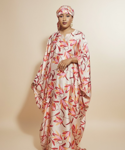 Robe soie digitale - Rouge