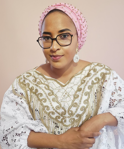Turban perlé - Rose