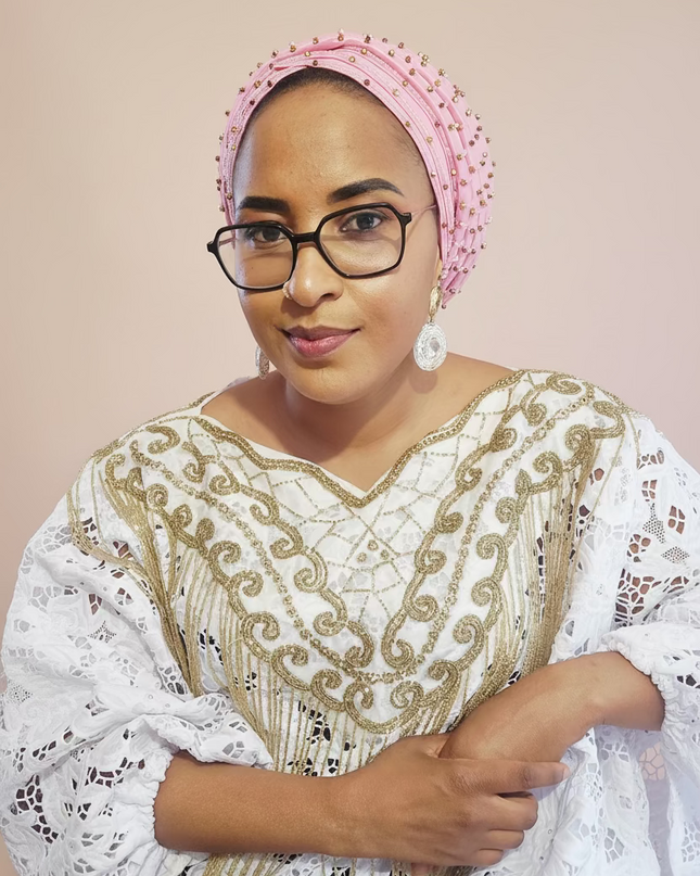 Turban perlé - Rose