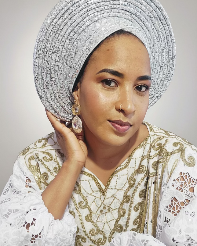 Chapeau nigérian 2 en 1 - Silver