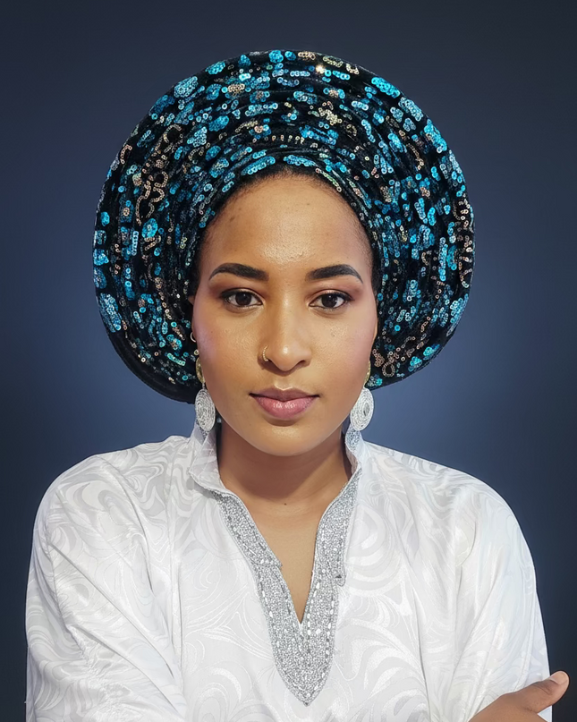 Chapeau nigérian - Bleu noir