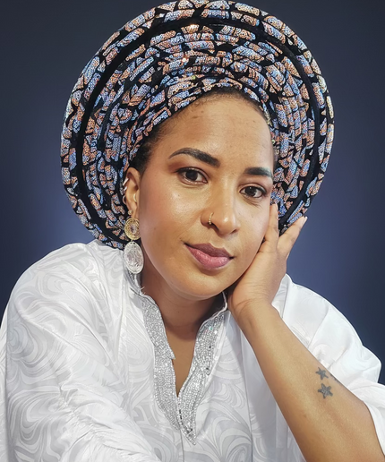 Chapeau nigérian - Bleu orange