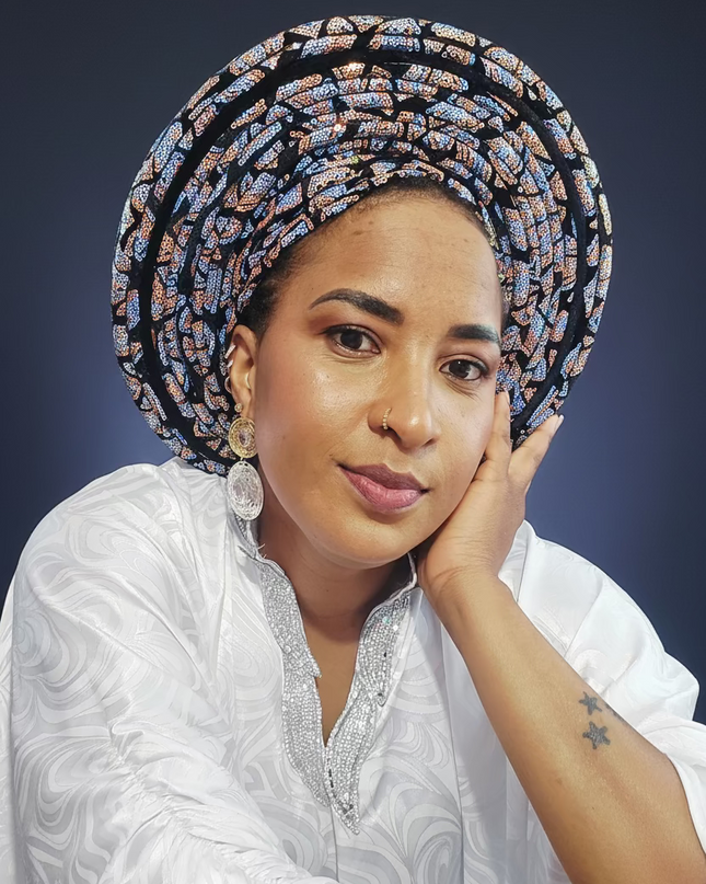 Chapeau nigérian - Bleu orange