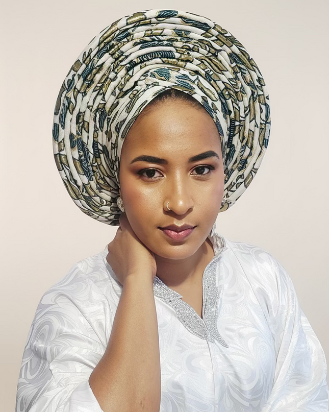 Chapeau nigérian grand - Vert