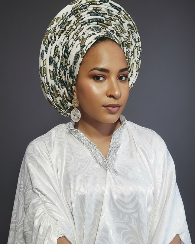 Chapeau nigérian grand - Vert