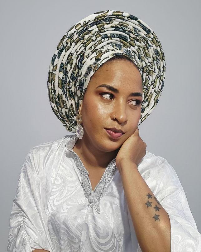 Chapeau nigérian grand - Vert