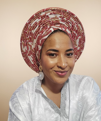Chapeau nigérian grand - Rouge