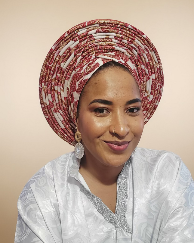 Chapeau nigérian grand - Rouge