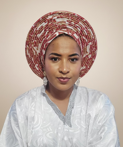 Chapeau nigérian grand - Rouge