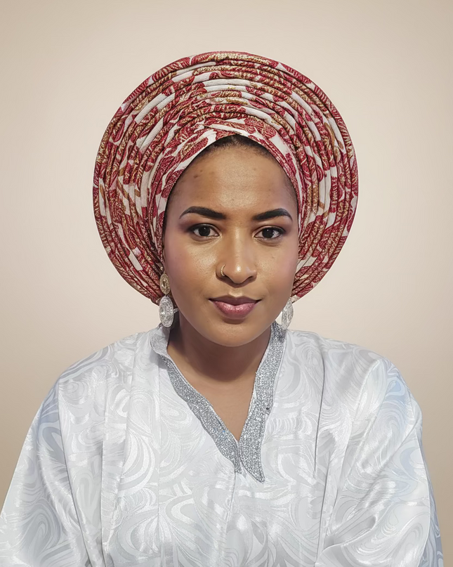Chapeau nigérian grand - Rouge