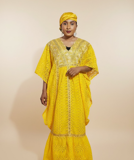 Makeba en dentelle - Jaune