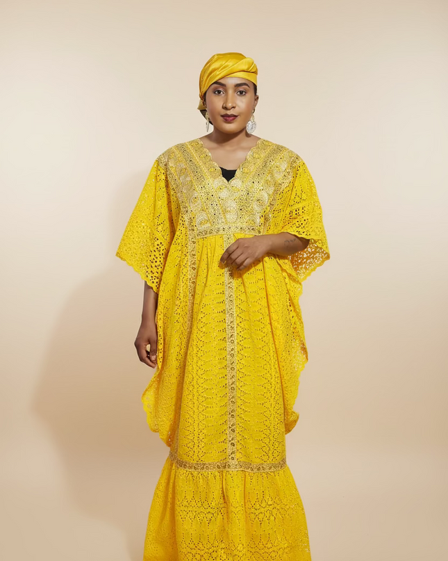 Makeba en dentelle - Jaune