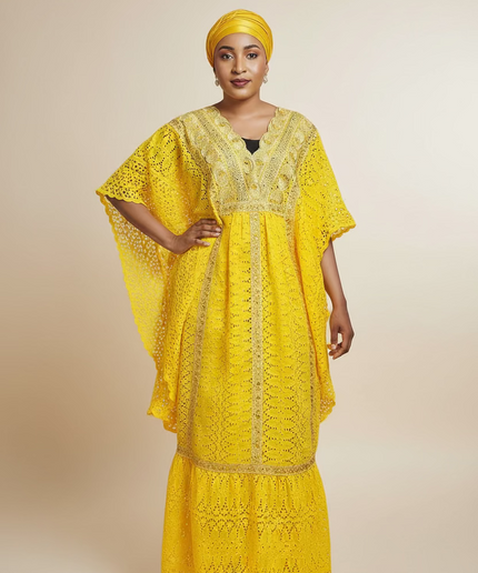 Makeba en dentelle - Jaune
