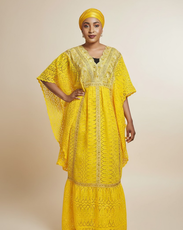 Makeba en dentelle - Jaune
