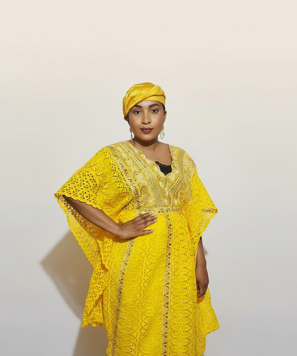 Makeba en dentelle - Jaune