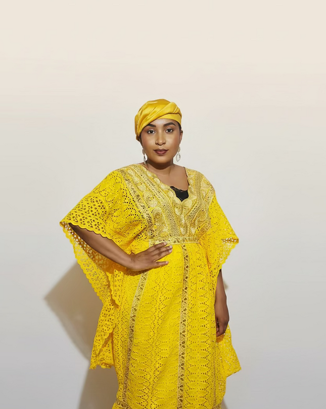 Makeba en dentelle - Jaune
