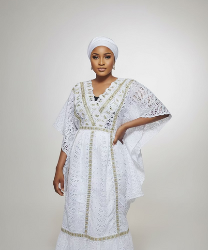 Makeba en dentelle - Blanc gold