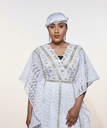 Makeba en dentelle - Blanc gold