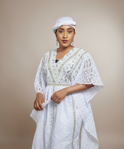 Makeba en dentelle - Blanc gold