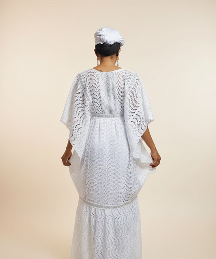 Makeba en dentelle - Blanc