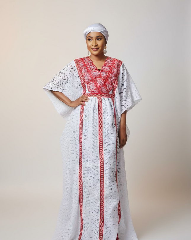 Makeba en dentelle - Blanc rouge
