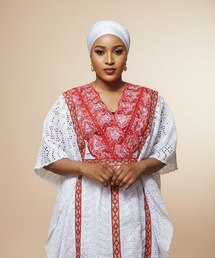 Makeba en dentelle - Blanc rouge