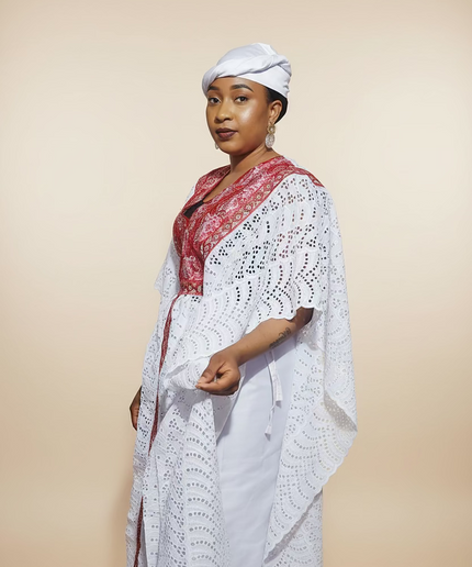 Makeba en dentelle - Blanc rouge
