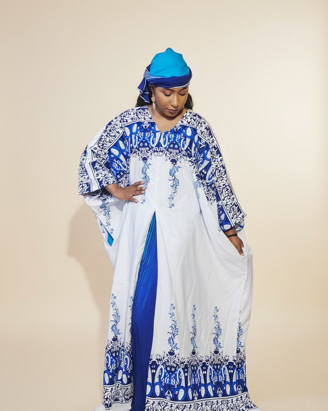 Classy boubou  - Bleu