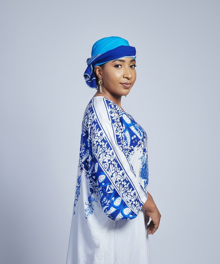 Classy boubou  - Bleu
