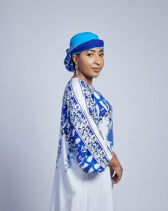 Classy boubou  - Bleu