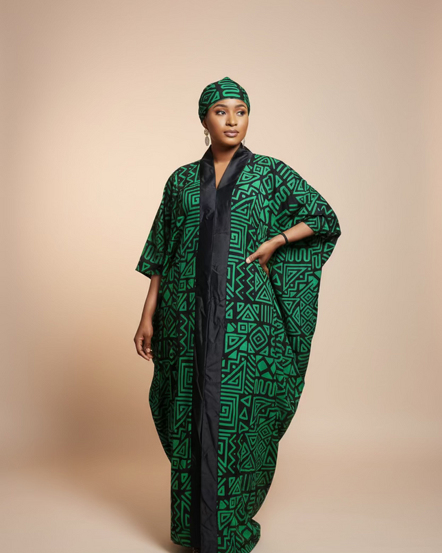 Classy boubou  - vert noir