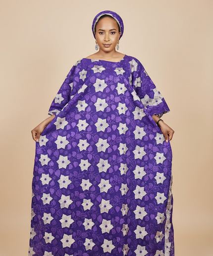 Dentelle nigeriane sekina - Violet