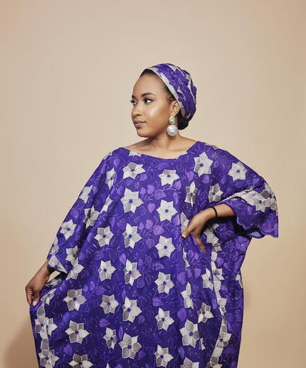 Dentelle nigeriane sekina - Violet