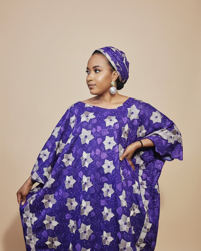 Dentelle nigeriane sekina - Violet