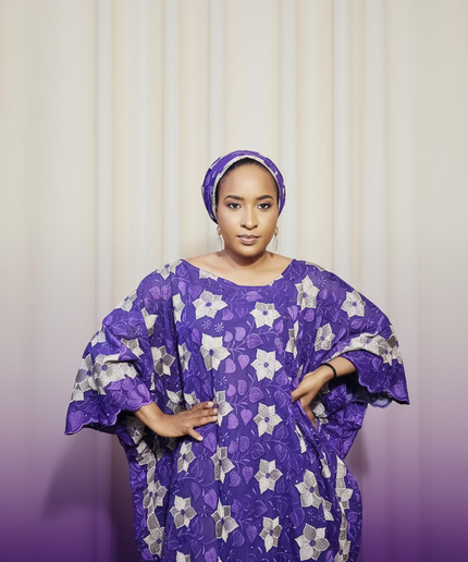 Dentelle nigeriane sekina - Violet